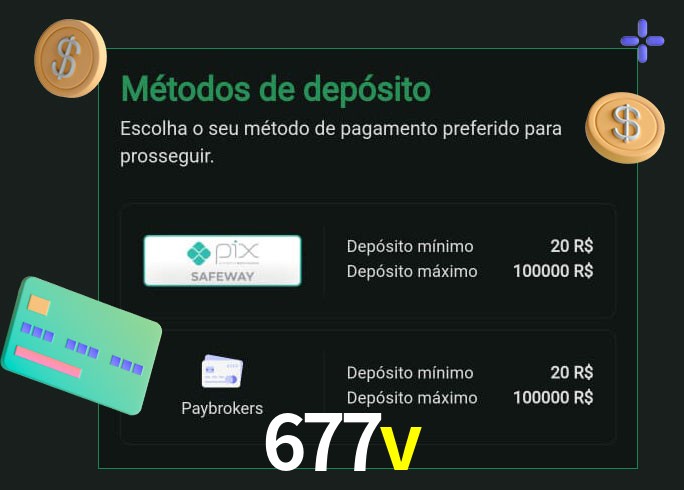 O cassino 677v oferece uma grande variedade de métodos de pagamento